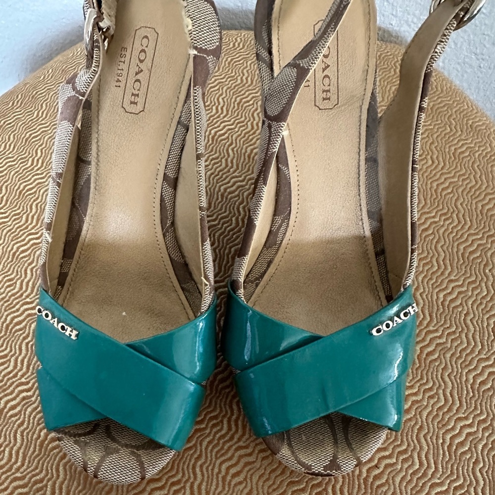 Coach Women’s Cork Wedge Shoes